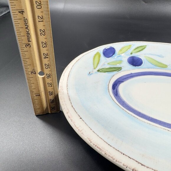 Crate & Barrel Gianna Lucia Olive Oval Dish Plate Tray Set 3 W Original Sticker - Picture 5 of 13